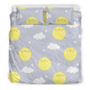 Sun Smile Pattern Print Duvet Cover Bedding Set-grizzshop