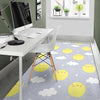 Sun Smile Pattern Print Floor Mat-grizzshop