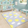 Sun Smile Pattern Print Floor Mat-grizzshop