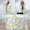 Sun Smile Pattern Print Hooded Blanket-grizzshop