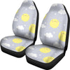 Sun Smile Pattern Print Universal Fit Car Seat Covers-grizzshop