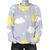 Sun Smile Pattern Print Women's Sweatshirt-grizzshop