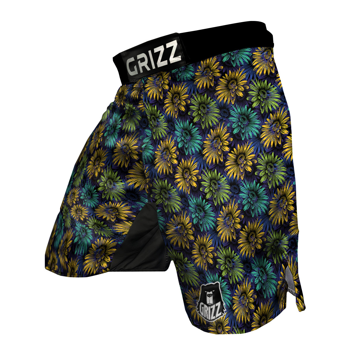 Sunflower Abstract Print Pattern MMA Shorts-grizzshop