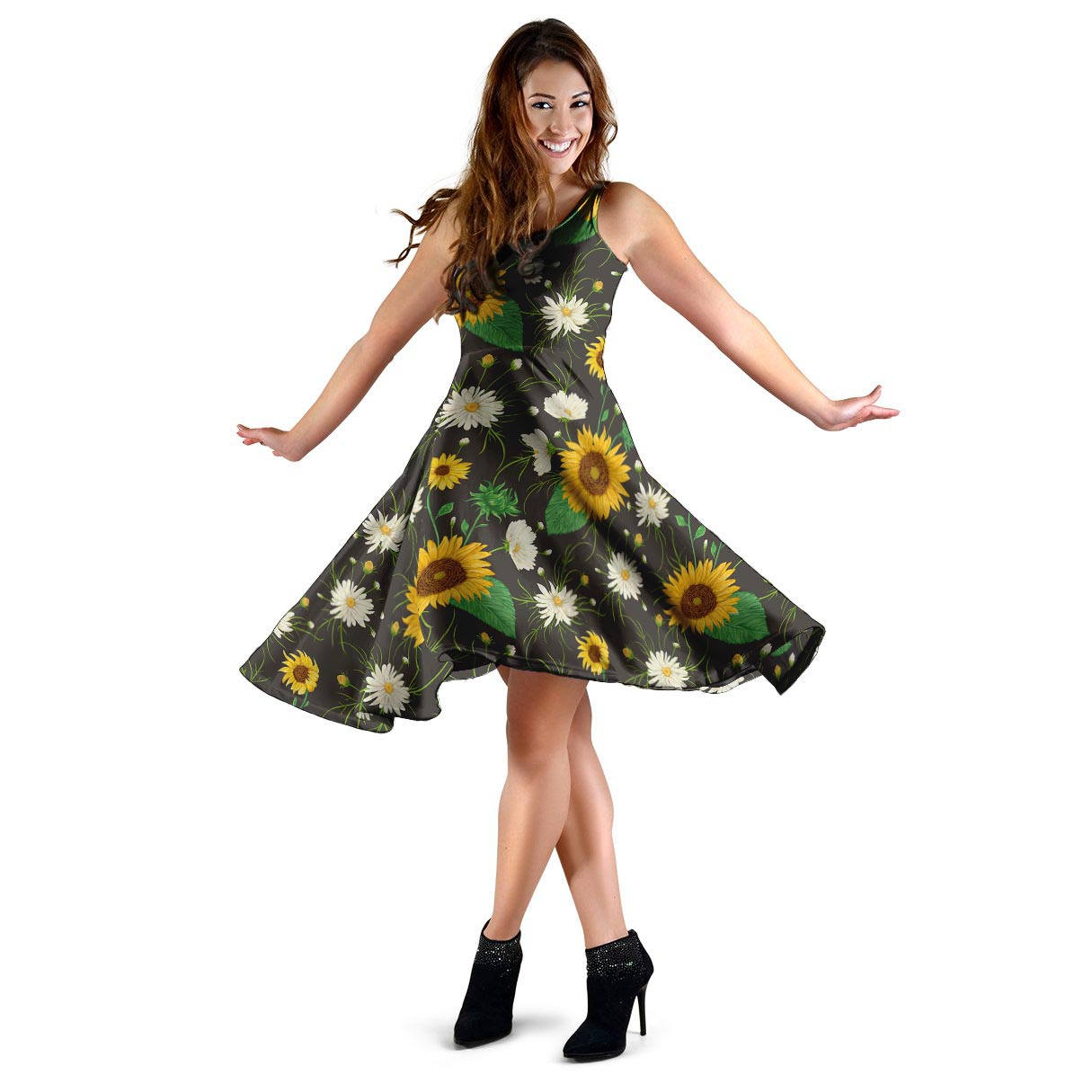 Sunflower And Chamomile Dress-grizzshop