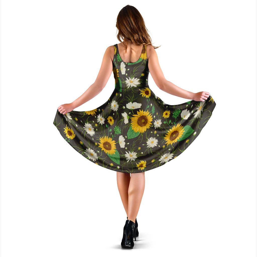 Sunflower And Chamomile Dress-grizzshop