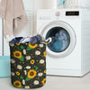 Sunflower And Chamomile Laundry Basket-grizzshop