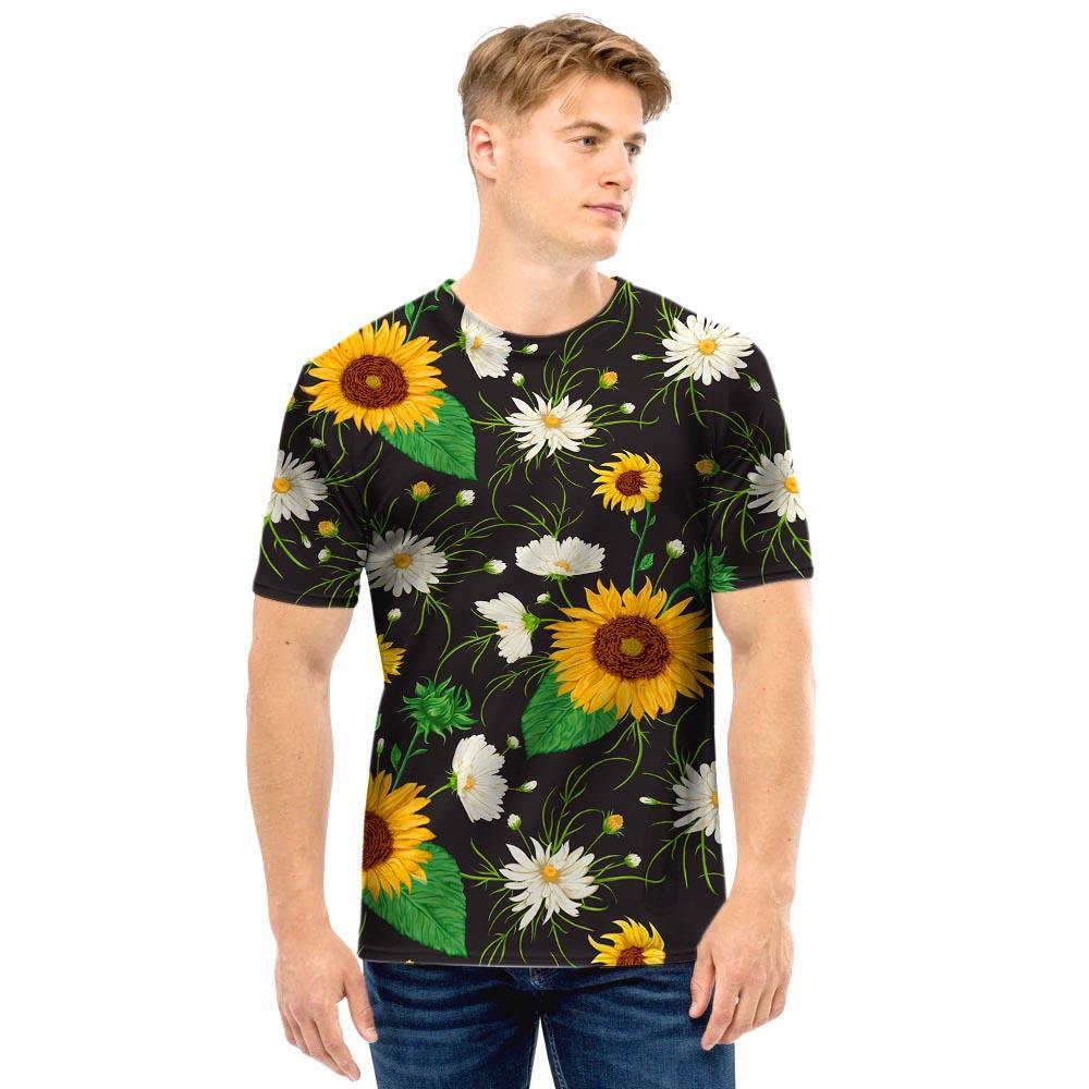 Sunflower And Chamomile Men T Shirt-grizzshop