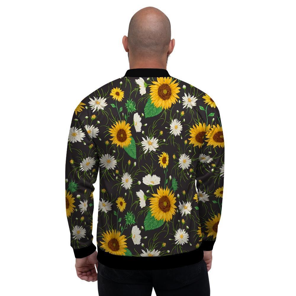 Sunflower And Chamomile Men's Bomber Jacket-grizzshop