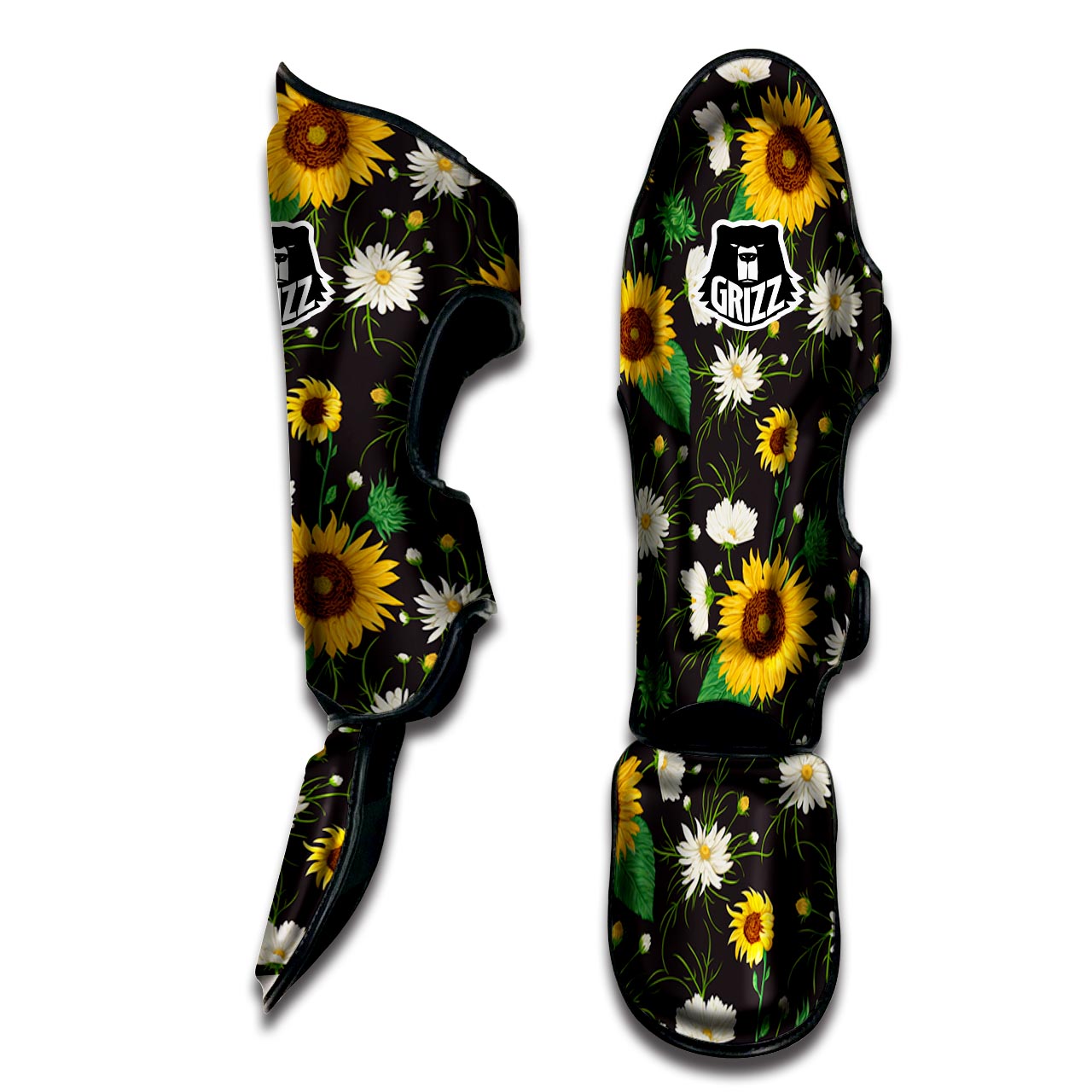 Sunflower And Chamomile Muay Thai Shin Guard-grizzshop