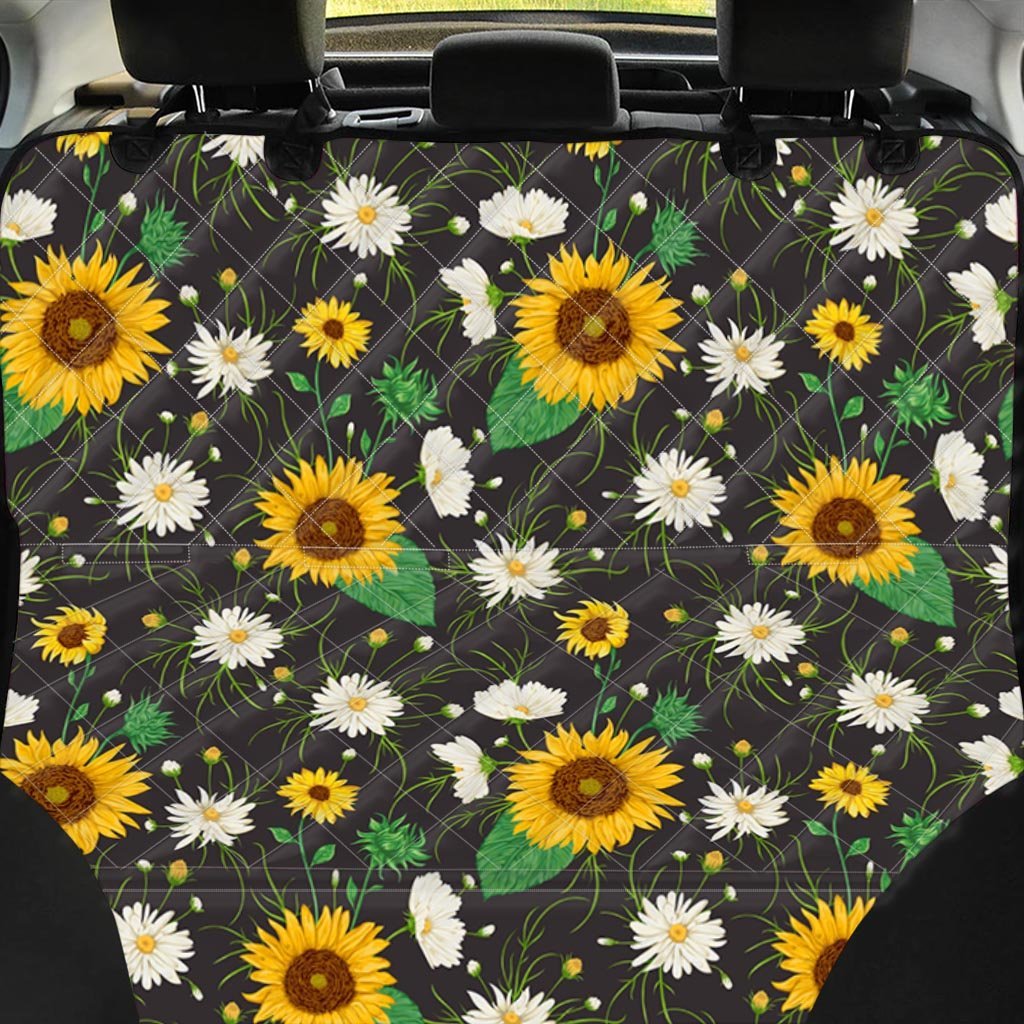 Sunflower And Chamomile Pet Car Seat Cover-grizzshop