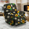 Sunflower And Chamomile Recliner Cover-grizzshop