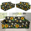 Sunflower And Chamomile Sofa Cover-grizzshop