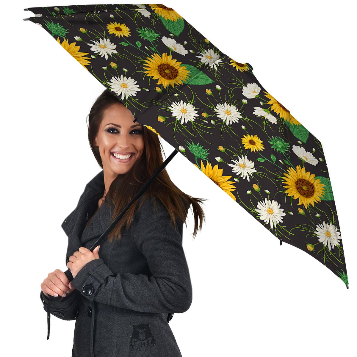 Sunflower And Chamomile Umbrella-grizzshop