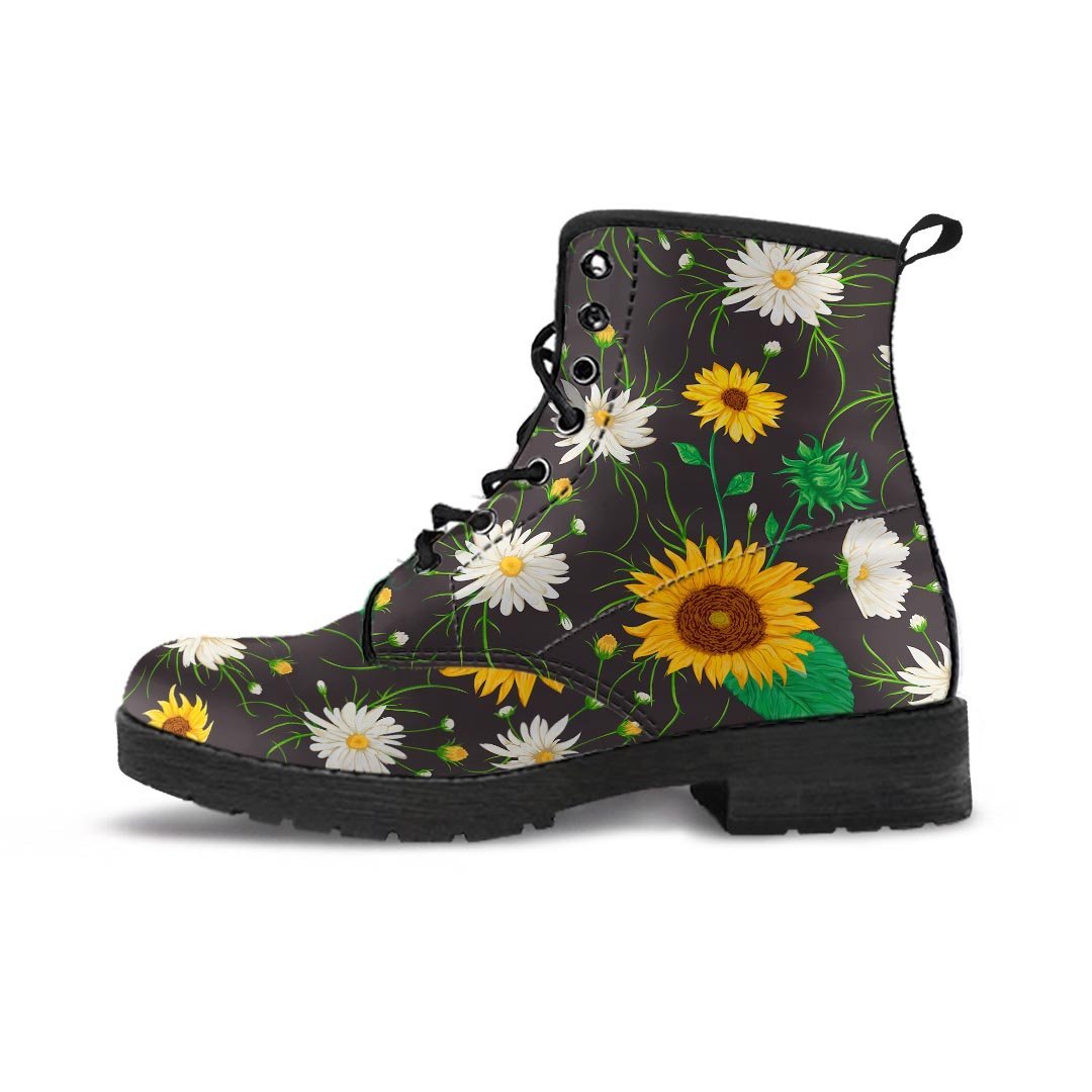 Sunflower And Chamomile Women's Boots-grizzshop