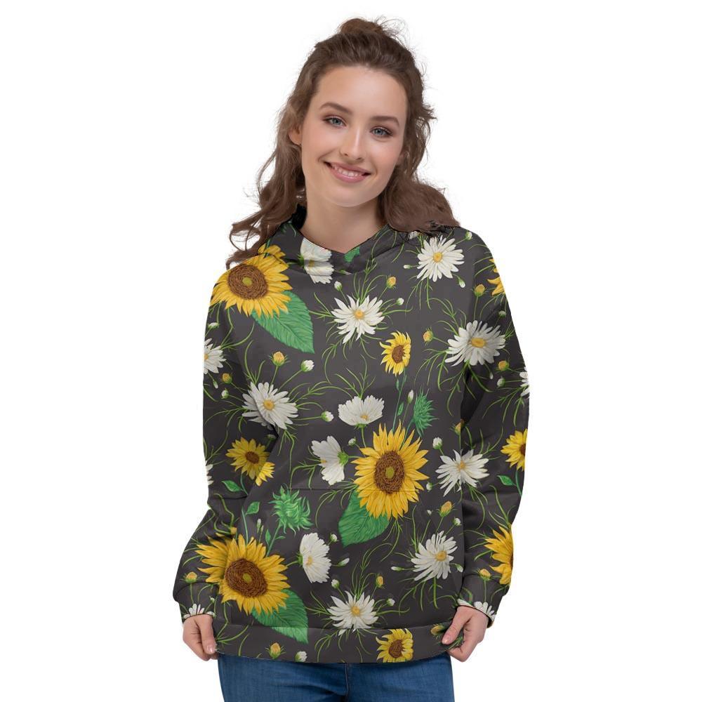 Sunflower And Chamomile Women's Hoodie-grizzshop