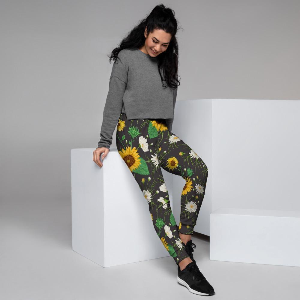 Sunflower And Chamomile Women's Joggers-grizzshop