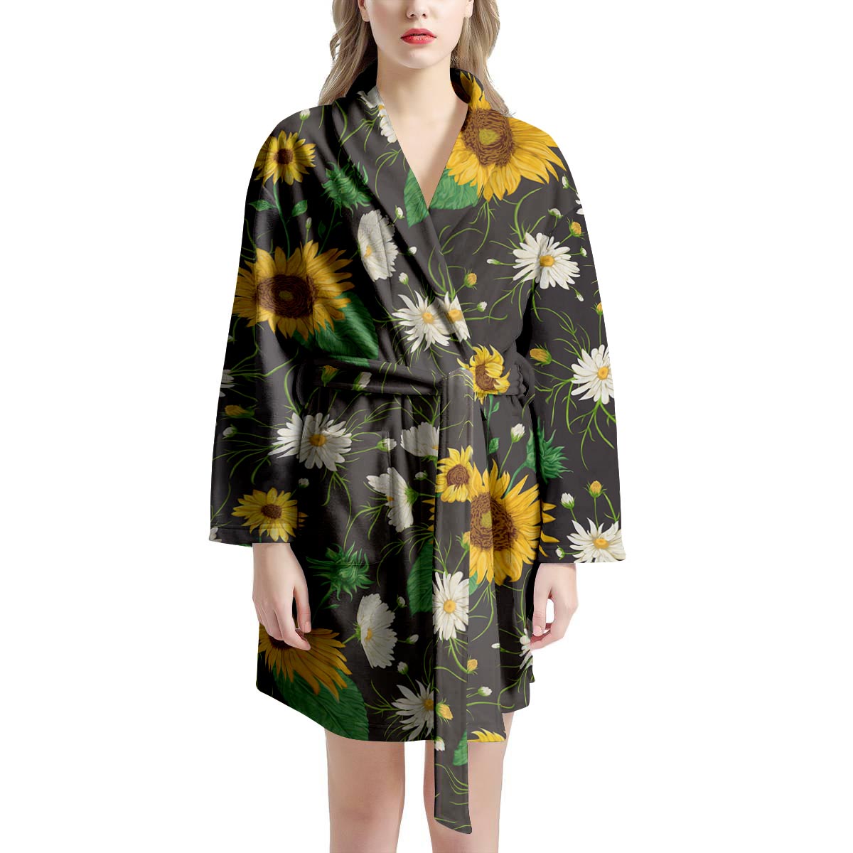 Sunflower And Chamomile Women's Robe-grizzshop