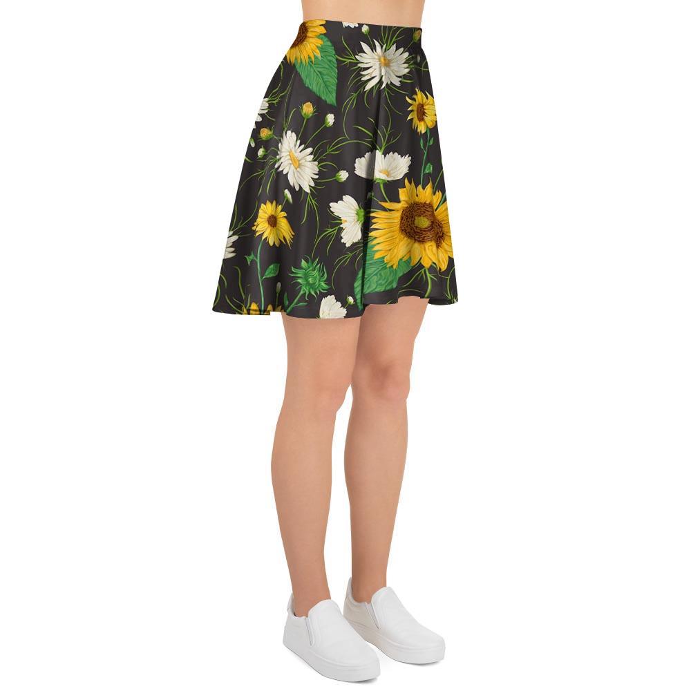 Sunflower And Chamomile Women's Skirt-grizzshop