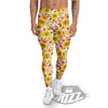 Sunflower Autumn Print Pattern Men's Leggings-grizzshop