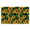 Sunflower Black Print Door Mat-grizzshop