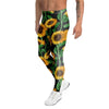 Sunflower Black Print Men's Leggings-grizzshop