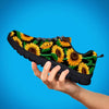 Sunflower Black Print Men's Sneakers-grizzshop