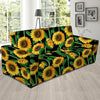 Sunflower Black Print Sofa Cover-grizzshop