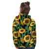 Sunflower Black Print Women's Hoodie-grizzshop