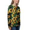 Sunflower Black Print Women's Sweatshirt-grizzshop