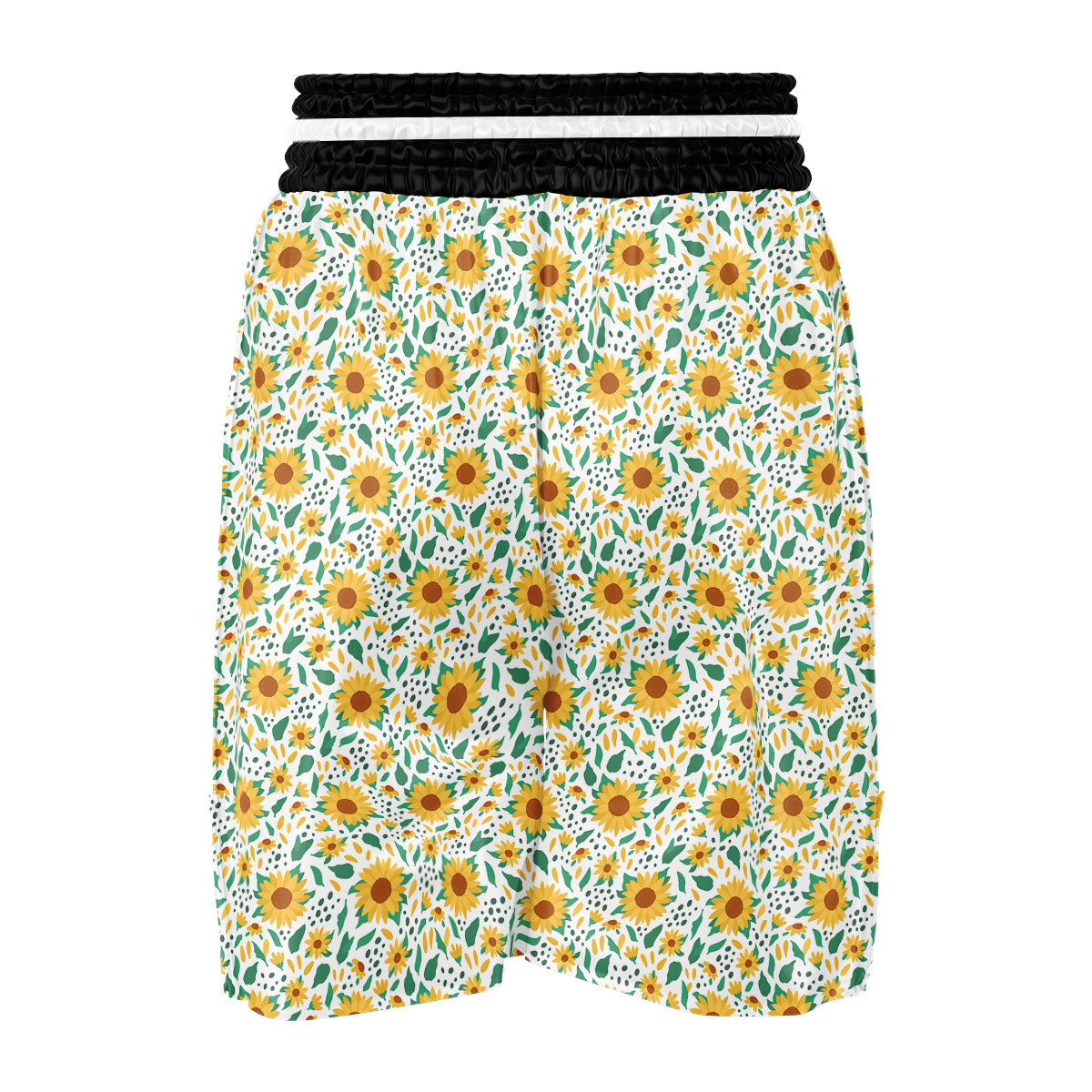 Sunflower Blooming Print Pattern Boxing Shorts-grizzshop