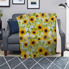 Sunflower Blue Blanket-grizzshop