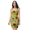 Sunflower Blue Bodycon Dress-grizzshop