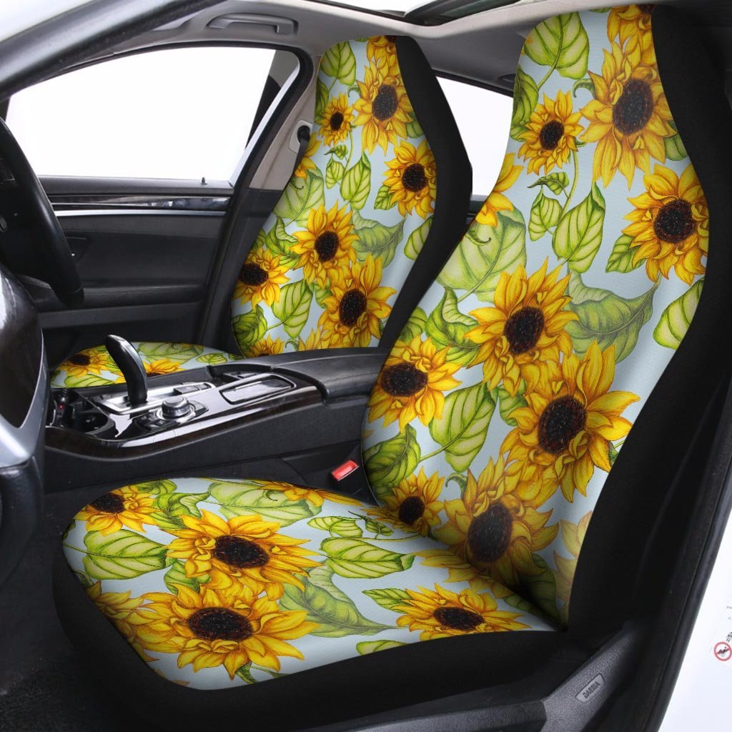 Sunflower Blue Car Seat Covers-grizzshop