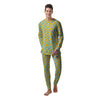 Sunflower Blue Cute Print Pattern Men's Pajamas-grizzshop