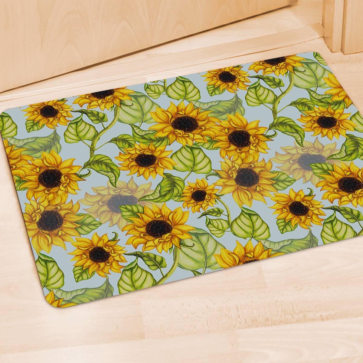 Sunflower Blue Door Mat-grizzshop