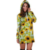 Sunflower Blue Hoodie Dress-grizzshop