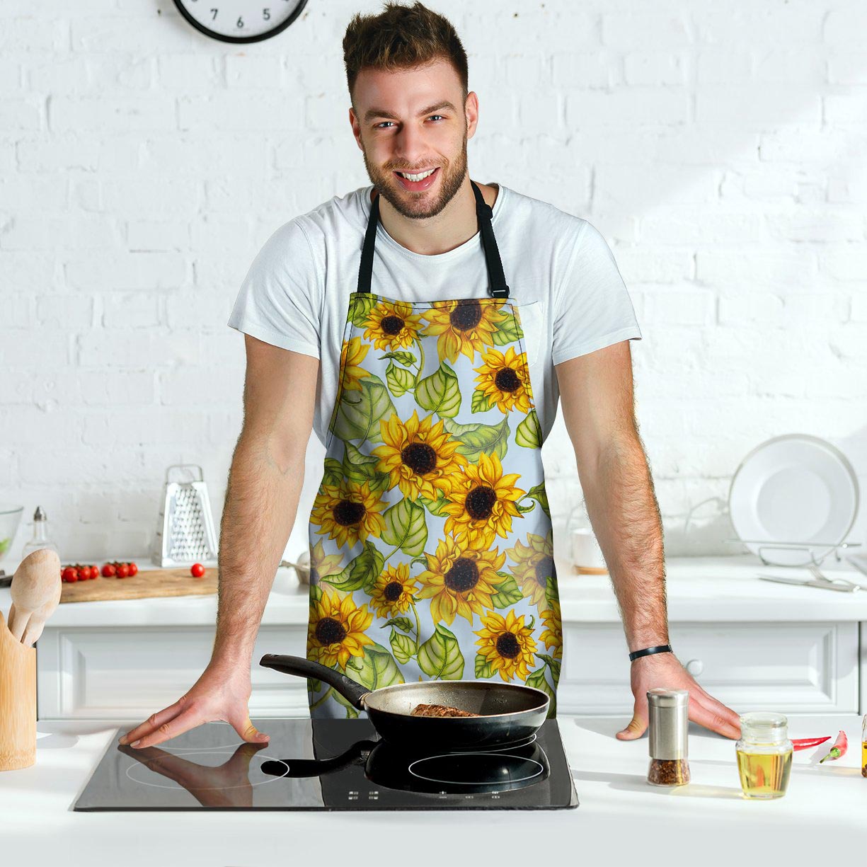 Sunflower Blue Men's Apron-grizzshop