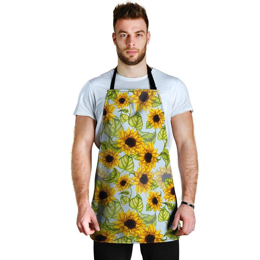 Sunflower Blue Men's Apron-grizzshop