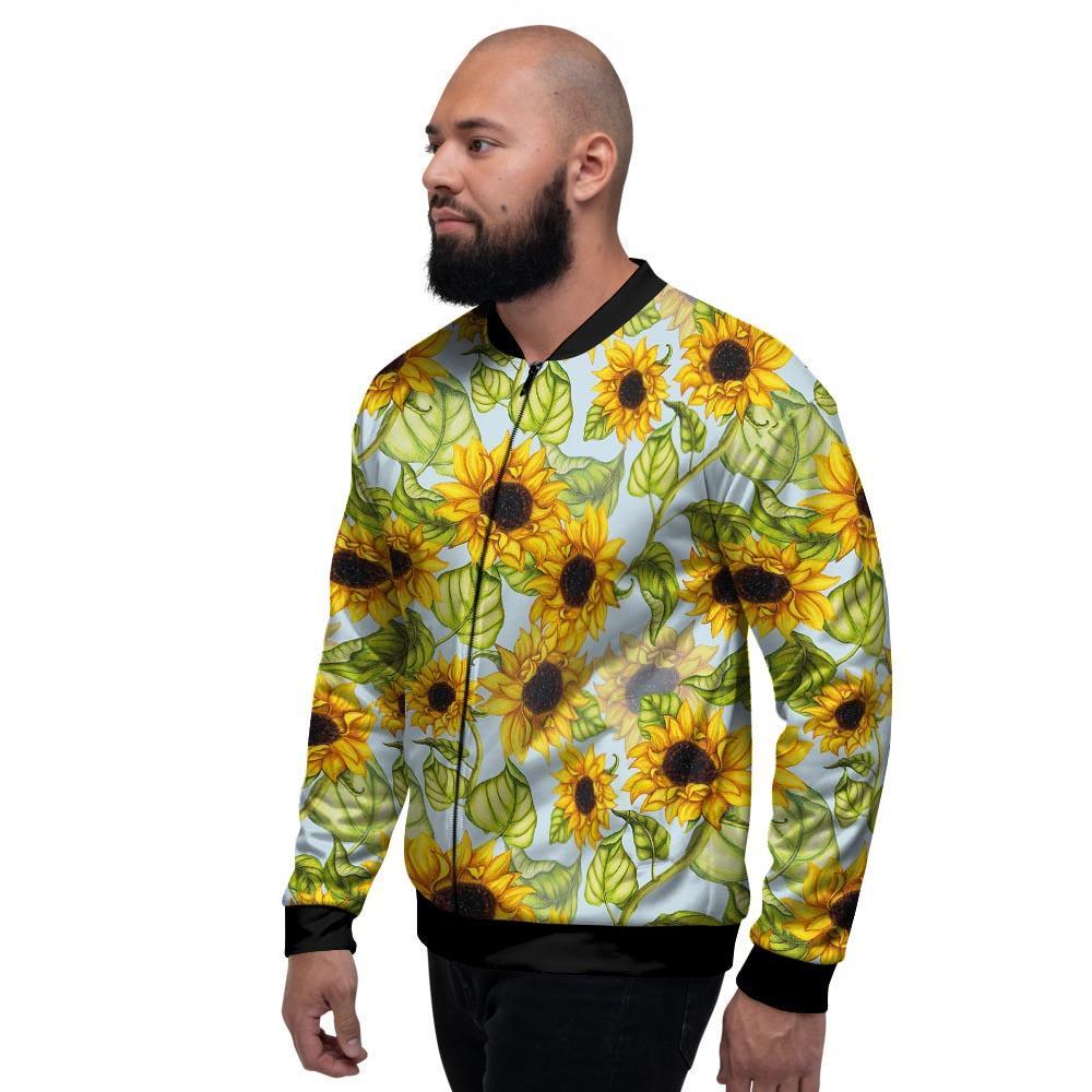 Sunflower Blue Men's Bomber Jacket-grizzshop