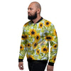 Sunflower Blue Men's Bomber Jacket-grizzshop