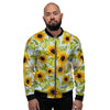 Sunflower Blue Men's Bomber Jacket-grizzshop