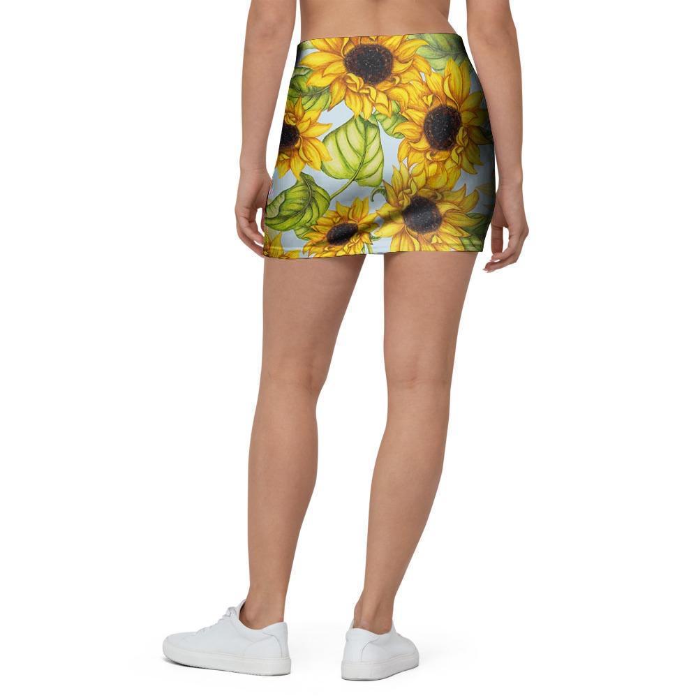 Sunflower Blue Mini Skirt-grizzshop