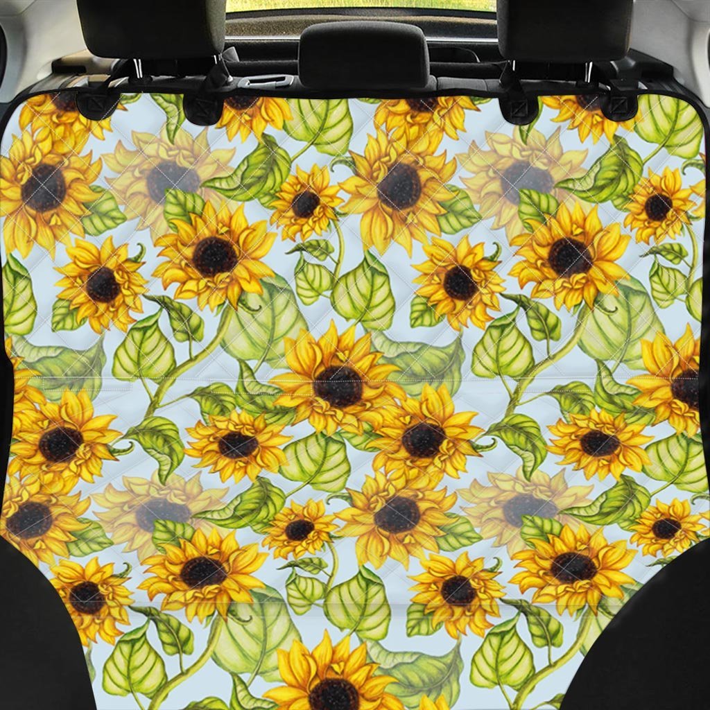 Sunflower Blue Pet Car Seat Cover-grizzshop