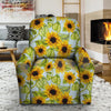 Sunflower Blue Recliner Cover-grizzshop