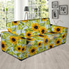 Sunflower Blue Sofa Cover-grizzshop