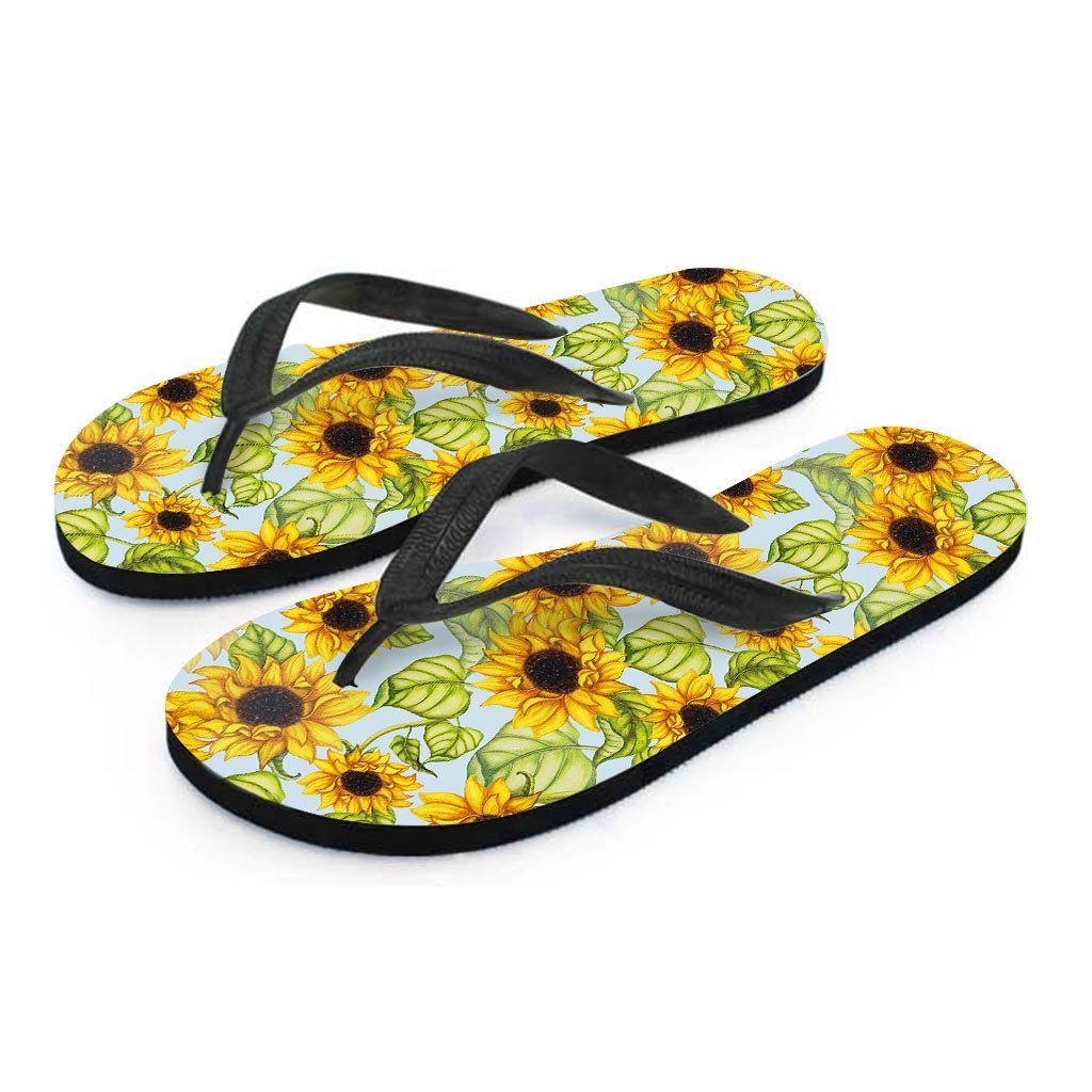 Sunflower Blue Women's Flip Flops-grizzshop
