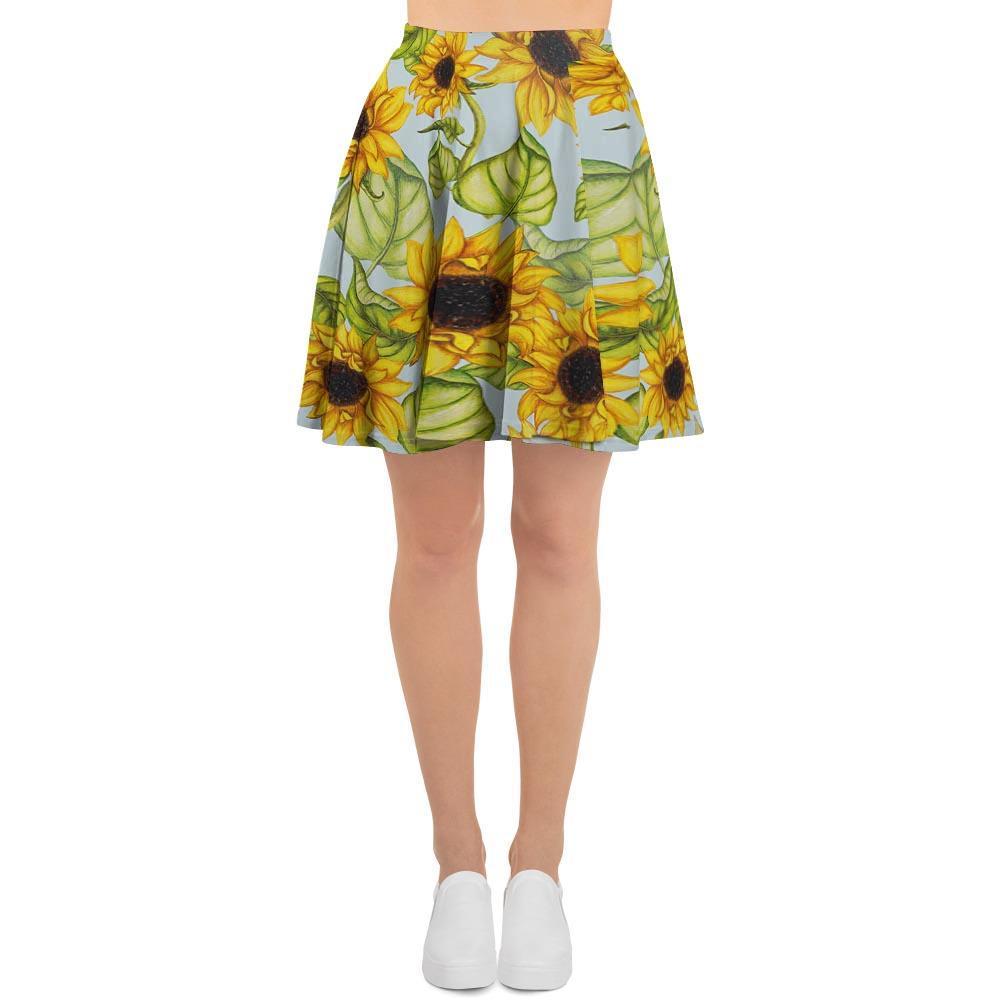 Sunflower Blue Women's Skirt-grizzshop