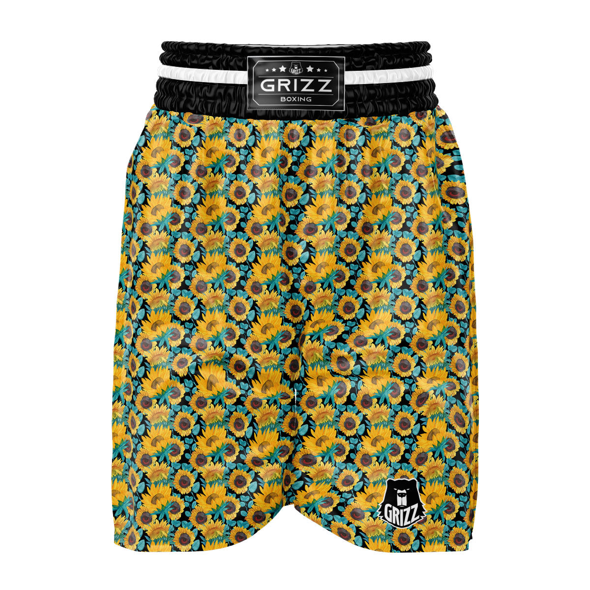 Sunflower Bright Print Pattern Boxing Shorts-grizzshop