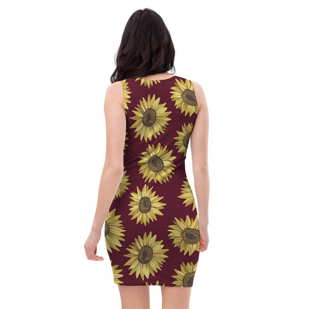 Sunflower Brown Bodycon Dress-grizzshop