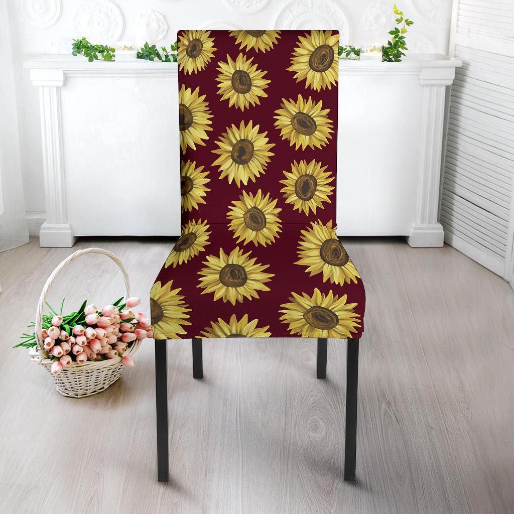 Sunflower Brown Chair Cover-grizzshop